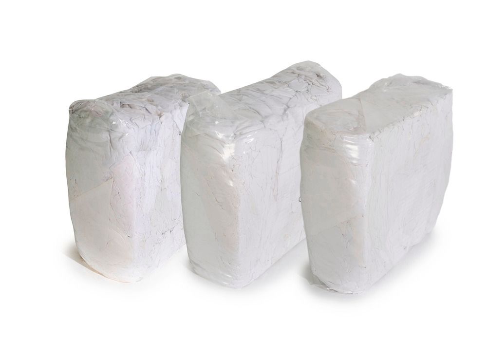 Chiffon d'essuyage Blanc 80% coton 20% polycoton 